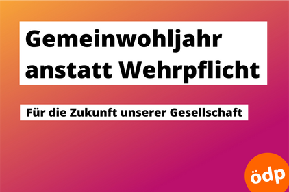 Gemeinwohljahr anstatt Wehrpflicht