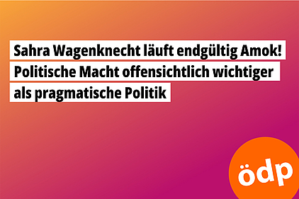 Sahra Wagenknecht läuft endgültig Amok!